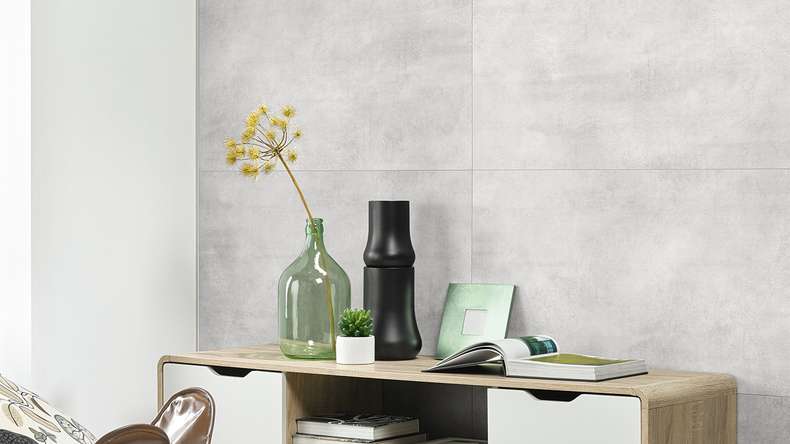 planeo StrongWall - Concrete plastic wall panelling 65 x 37.5 cm