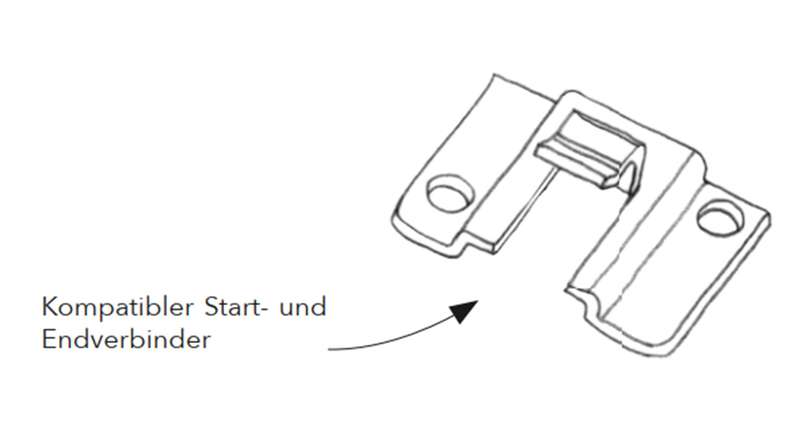 ZONA2 WPC Decking Start End Clip