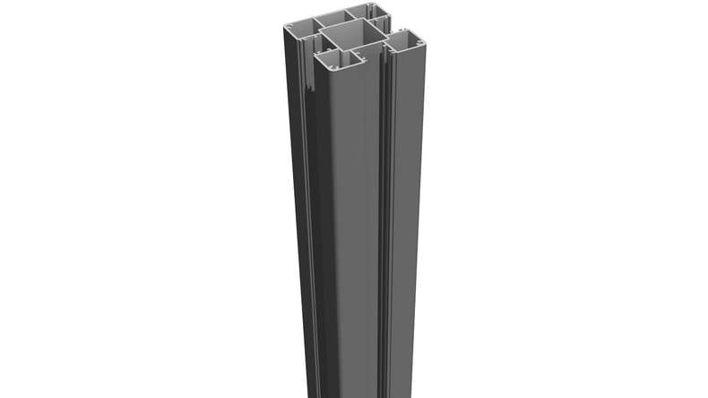 planeo Alumino - aluminium post anthracite grey