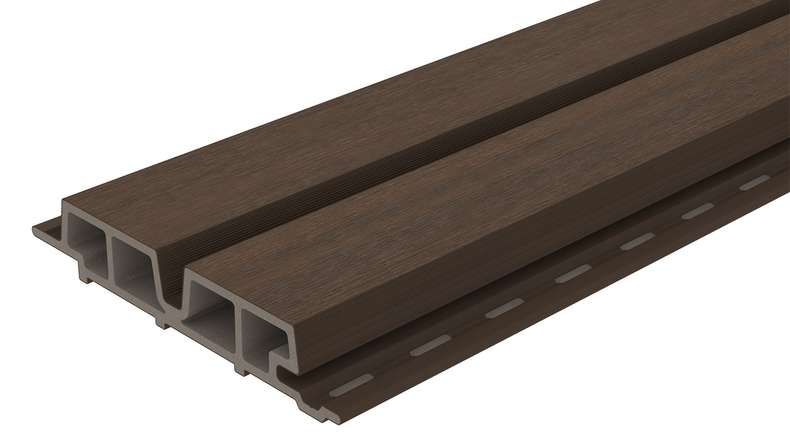 planeo LINEA Wide – WPC CoEx cladding, Ipe Brown, 2900 x 181 mm