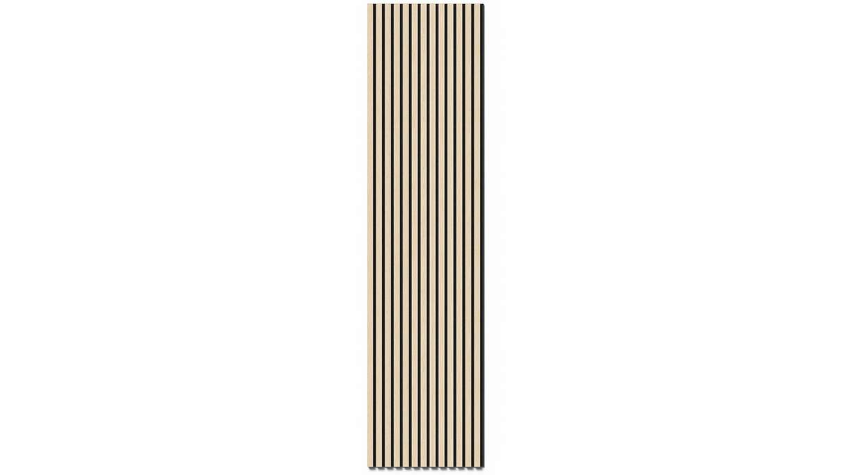 planeo acoustic panels - oak white 2480 x 600 x 21.5 mm | fire-retardant