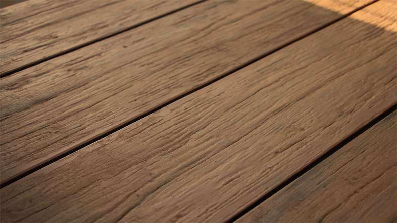 planeo TitanWood - solid plank dark brown antique aged/brushed
