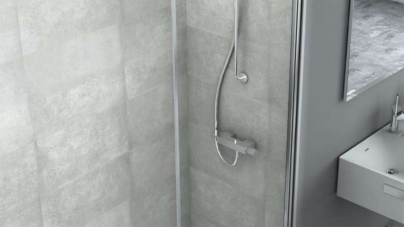 Skaben DesignWall Aqua plastic wall panelling - concrete 60 x 30 cm