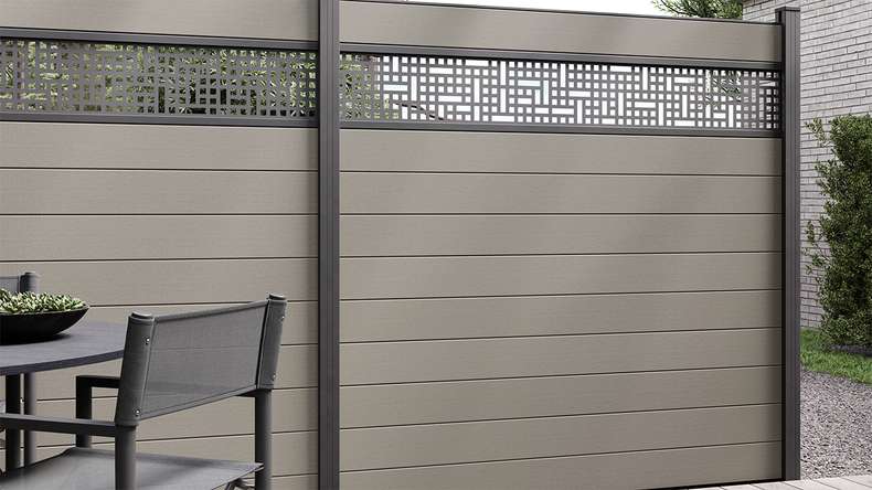 planeo Solid - Square Fence Grey