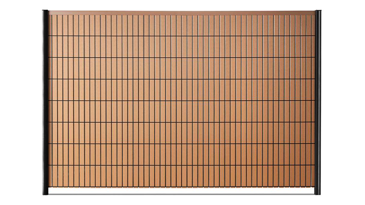 planeo WPC Strip Set - Brown L 250 x H 123-183cm