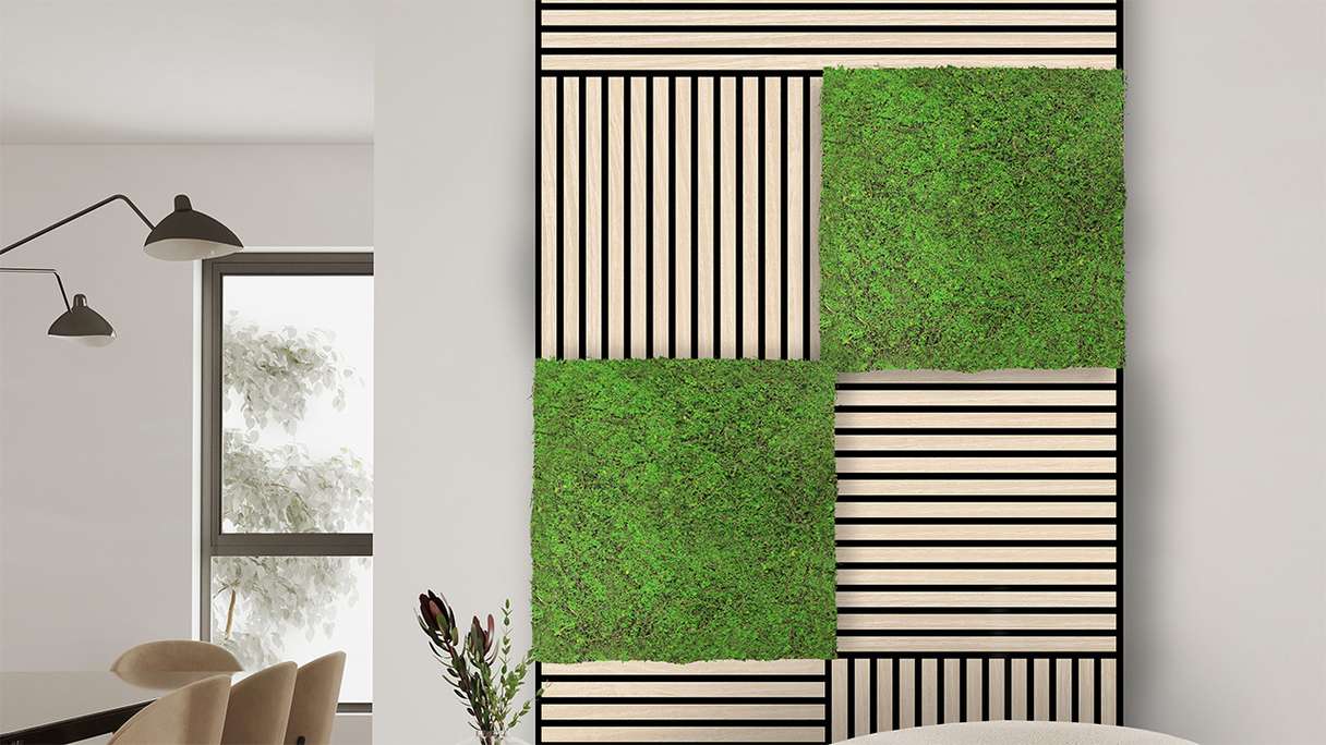 planeo acoustic panel - MixWall Timber Solid Althea Oak 52 x 52 cm | real wood veneer MDF (PLMW-10311C)