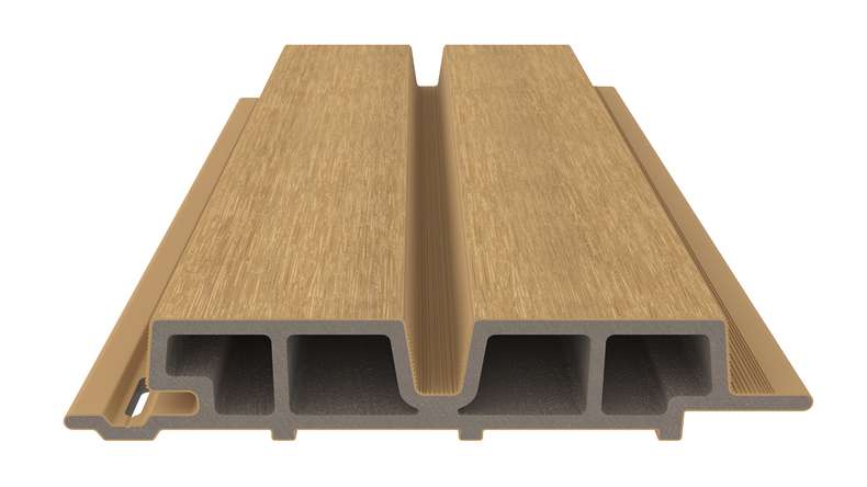 planeo LINEA Wide – WPC CoEx cladding, Sand, 2900 x 181 mm