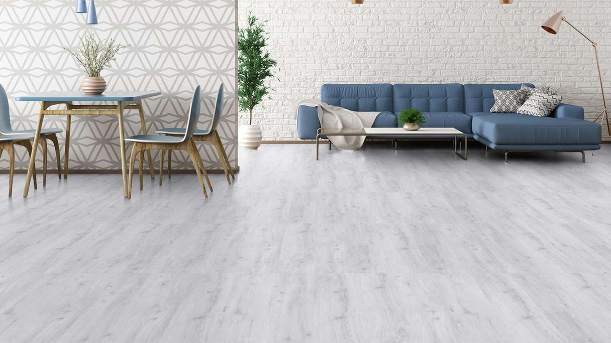 Gerflor Klick Vinyl - Senso Premium Rigid Acoustic Sunny white | Impact sound insulation integrated (39470286)