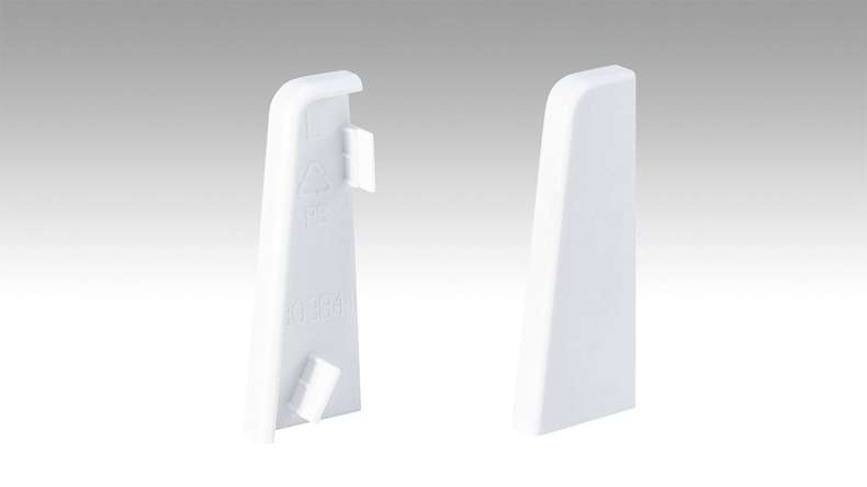 MEISTER end cap for skirting board profile 3 PK 2001 White (800015-03-02001)
