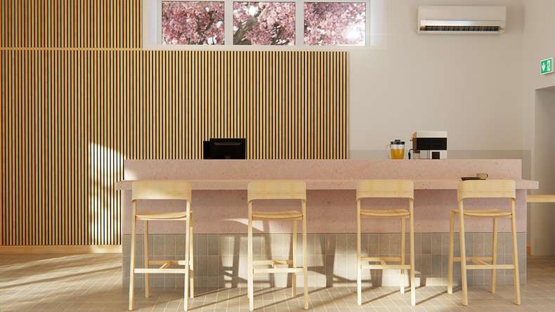 planeo acoustic panels - natural oak 2480 x 600 x 21.5 mm | fire-retardant