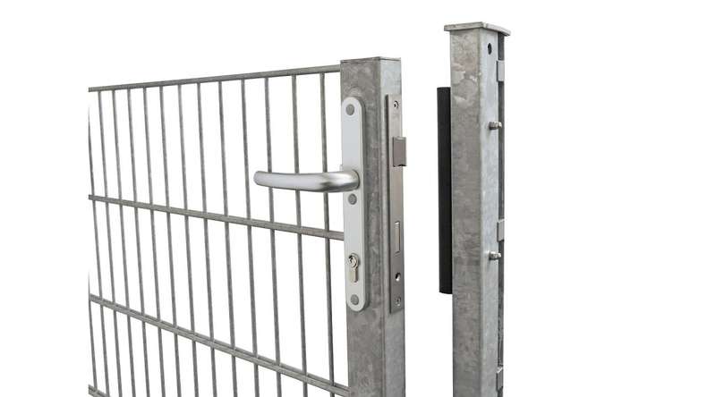 Universal door light 1-leaf hot-dip galvanised H 1600 x W 1090 mm incl. gateposts