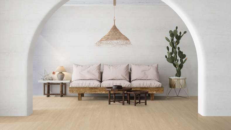 Gerflor click Vinyl - Virtuo 55 Rigid Acoustic EIR Blomma Beige | integrated impact sound insulation (39061460)