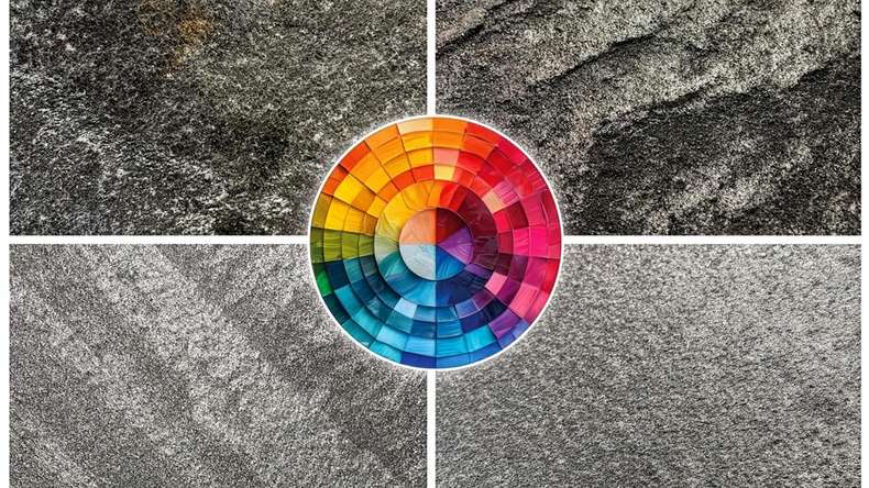 planeo EVOLITH Slate&Stone - Natural stone wall cladding Stellar Void 1220 x 610 mm