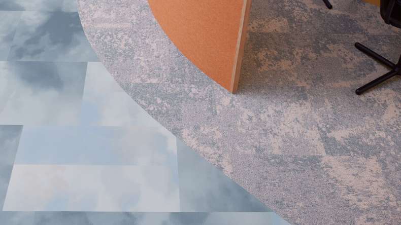 Forbo Allura Material 55 adhesive vinyl - Blue Clouds (638749DR5_con)