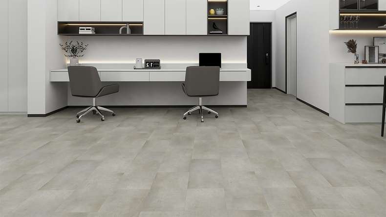 planeo Rigid click vinyl - STEINWERK PUCore XL rock light | integrated footfall sound insulation (NF-FXL-296)