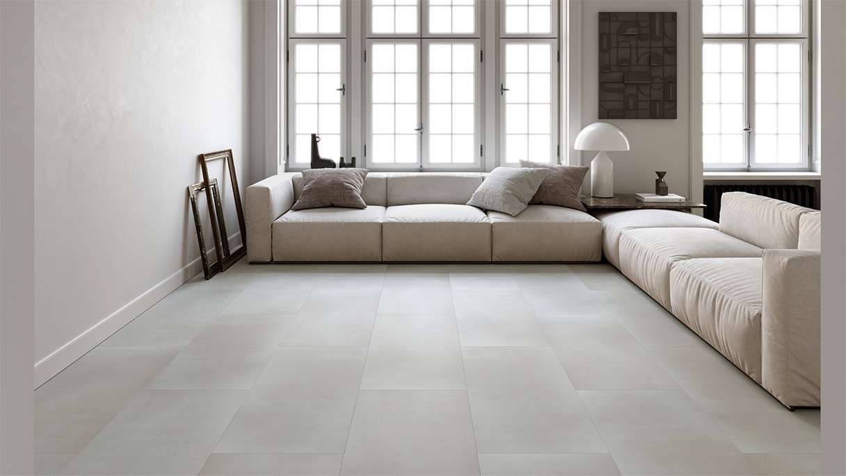 planeo Rigid click vinyl - Toparia IXPE XL tile ultra matt | integrated footfall sound insulation (MF-0011-IXPE)