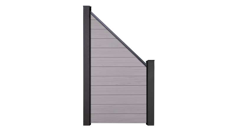 planeo Solid - garden fence sloped BiColor Sand