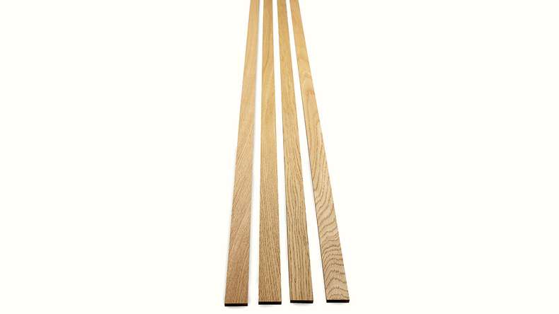 Skaben acoustic panels SilentWall Easy-Sticks - light brown oak - 250 x 3.45 cm