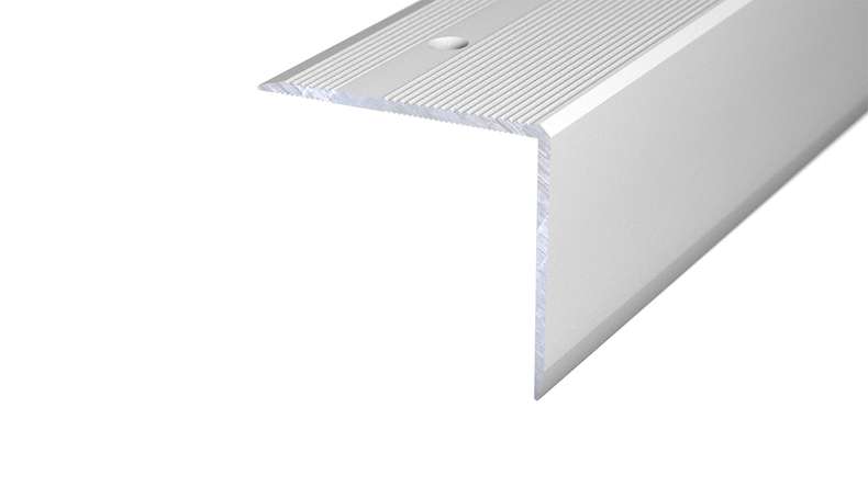 planeo stair nosing profile 492 silver 250 cm