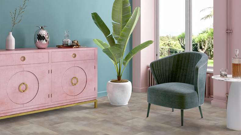 Gerflor click Vinyl - Virtuo 30 Rigid Acoustic Acuarela Taupe | integrated impact sound insulation (39101476)
