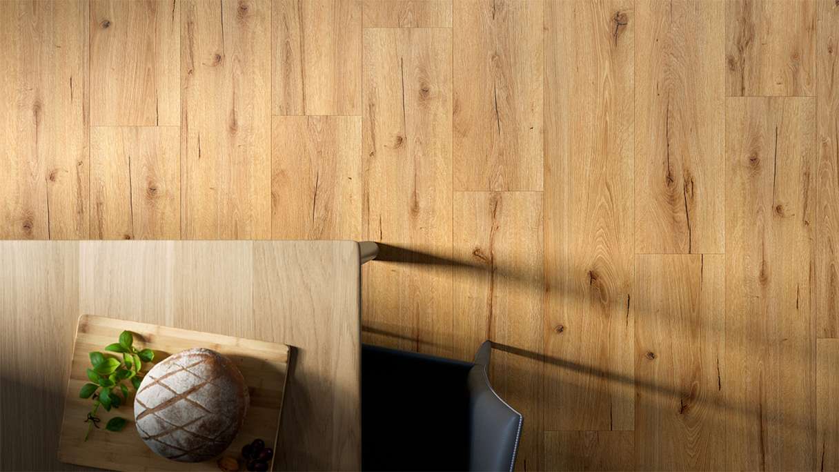 planeo Rigid Click Vinyl - Midtown Oak | Impact sound insulation integrated (DF-K-332-055)