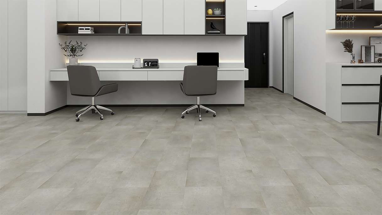 planeo Rigid click vinyl - STEINWERK PUCore XL rock light | integrated footfall sound insulation (NF-FXL-296)