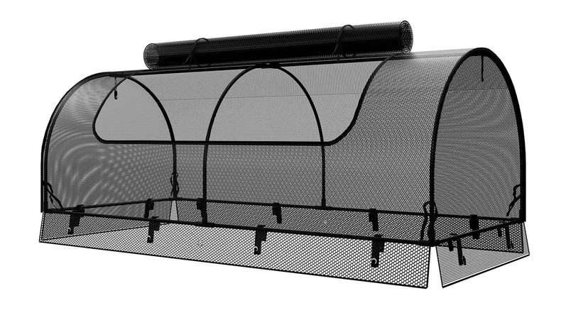 planeo Raised Bed Top Net - Black 149.9 x 69.4 x 62 cm