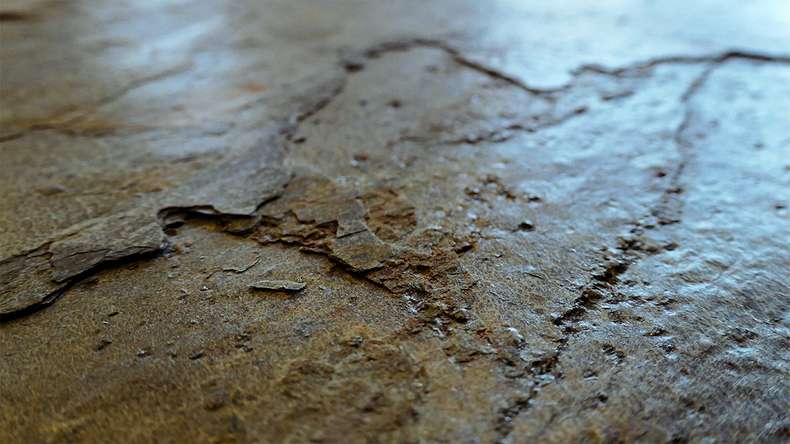 planeo EVOLITH Slate&Stone - Natural stone wall cladding Oxide Wood 1220 x 610 mm