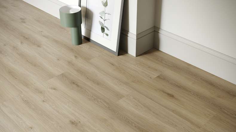 planeo Rigid Click Vinyl - SolutionX 2in1 Oak Cream | Impact sound insulation integrated (ECF-0097)