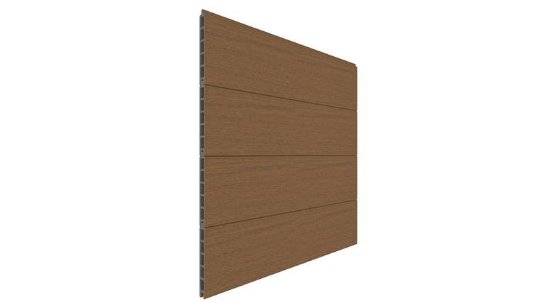planeo INFINITY - WPC CoEx plug-in fence Burma Teak 176 x 183 cm