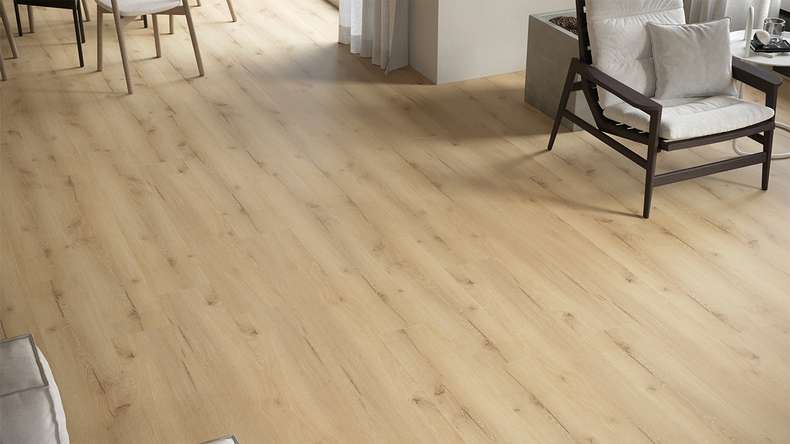 planeo Rigid Click Vinyl - GRANDline Sunlit Oak | Impact sound insulation integrated (NF-Gl-553-N)