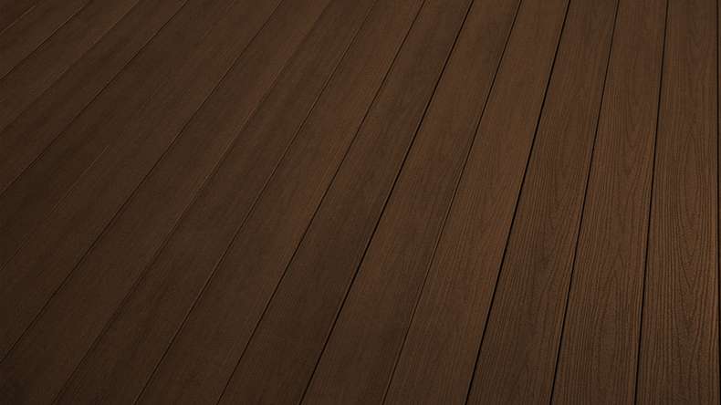 planeo TitanWood - solid plank wood structure dark brown