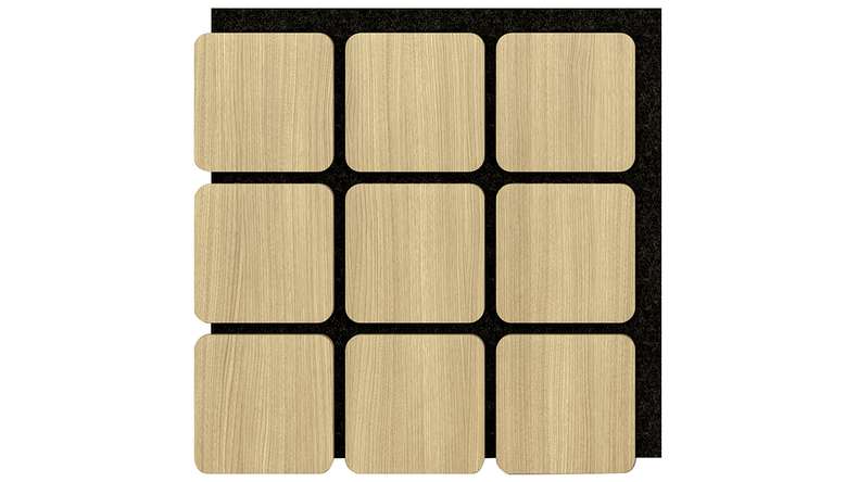 Skaben acoustic panels SilentWall - square natural light oak - 60 x 58.5 cm