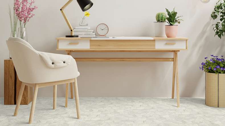 Gerflor CV flooring – TEXLINE Nature 2381 Hexa Cream