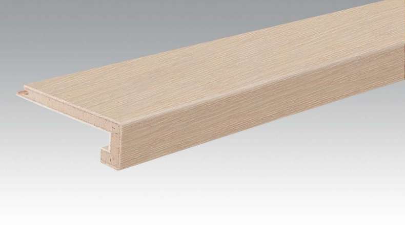 planeo Parquet stair nosing profile U-Profile - Lively Oak Crema white limed (PMTU-4109)
