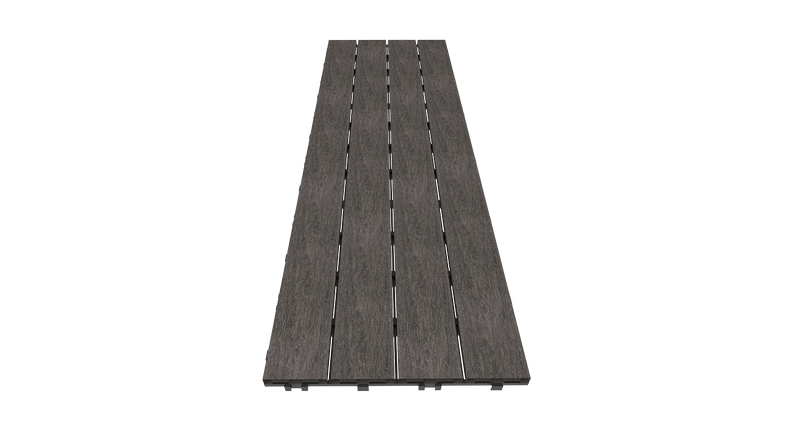 planeo WPC-CoEx decking tile, dark grey, 90 x 30 cm
