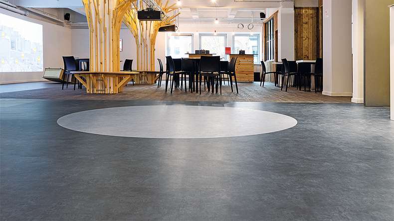 Forbo Allura Material 55 Adhesive Vinyl - Charcoal Concrete (624518DR5_con)
