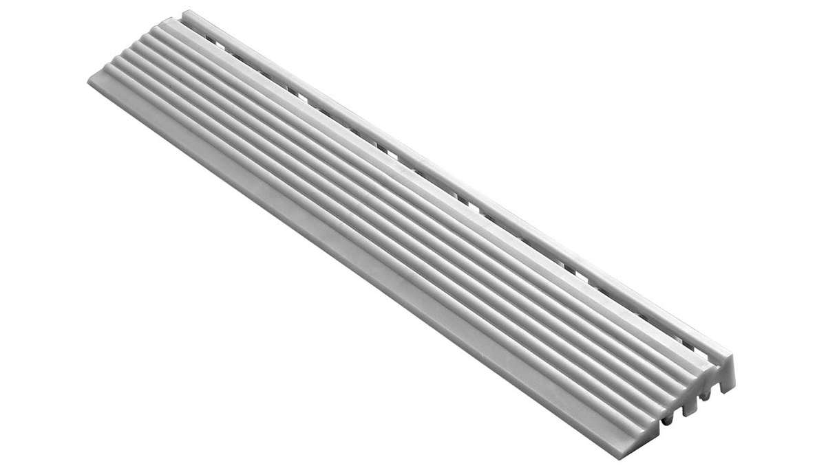 planeo side panel for 40 x 40 cm click tiles – white-aluminium