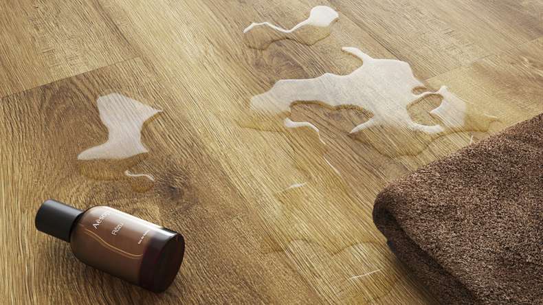 planeo Rigid Click Vinyl - SolutionX 2in1 Oak Dark Brown | Impact sound insulation integrated (ECF-0080)