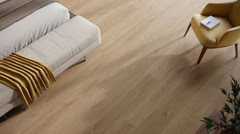 planeo Rigid Click Vinyl - HOMEtec Pro 50 IXPE Breeze Oak | Impact sound insulation integrated (RP-E50-4)