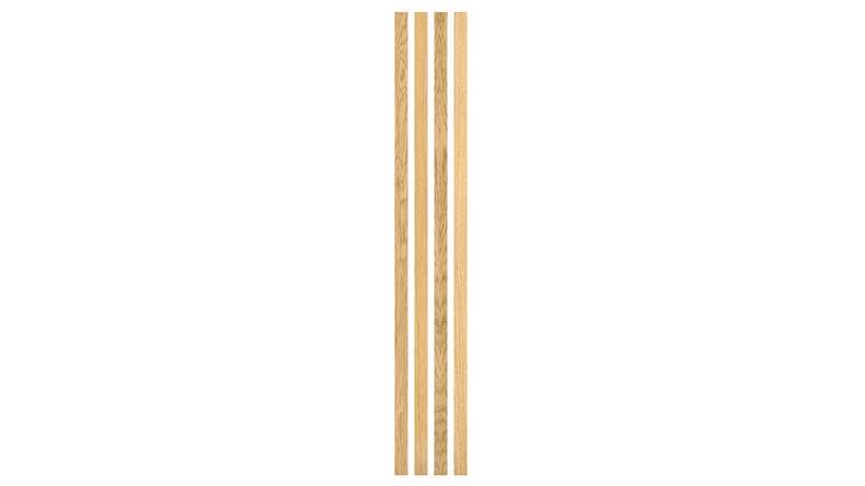 Skaben acoustic panels SilentWall Easy-Sticks - light brown oak - 250 x 3.45 cm