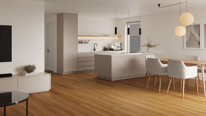 Lys&Land Rigid Klick Vinyl - Fjordline XL Oak Venero 1.83m long XL plank | integrated footfall sound insulation (SP183-07)