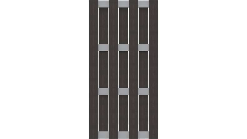 planeo prefabricated fence - upright anthracite 84.3 x 180cm