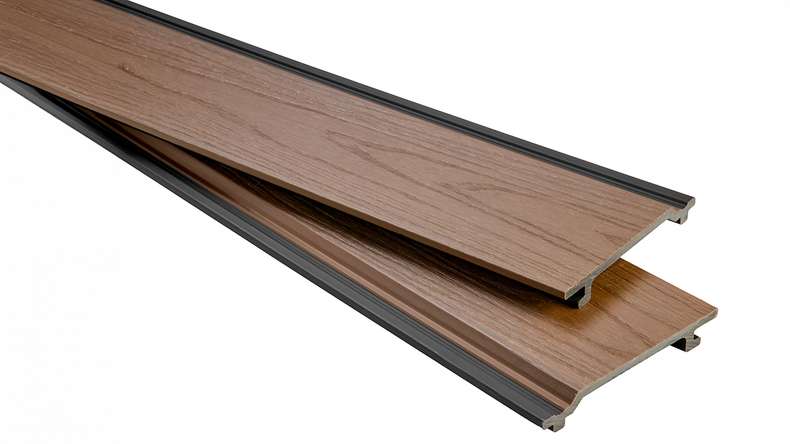planeo NOVA – WPC CoEx Classic cladding panel, Teak, 2.90 m