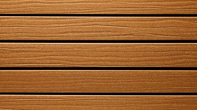planeo Fassado - WPC rhombus strip facade cladding prime clay