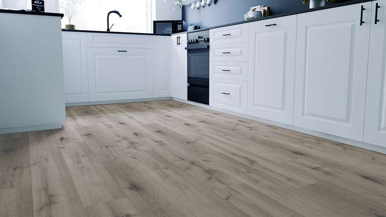 SKAVA rigid click vinyl - Home Grey Oak | integrated impact sound insulation (LO-1090)