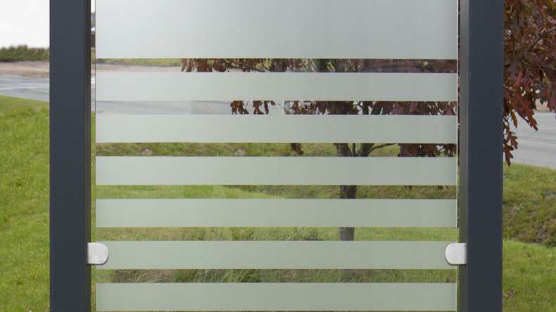 planeo Ambiente - glass privacy screen upright strip 120 x 180 cm