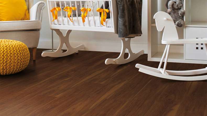 planeo Rigid click vinyl - FlexCore 30 Middle Walnut | Impact sound insulation integrated (plfc-5350FS30)