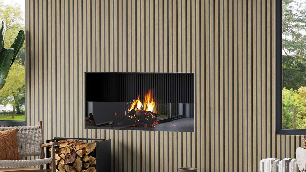 Skaben acoustic panels SilentWall Comfort Light - light brown oak - 250 x 30 cm