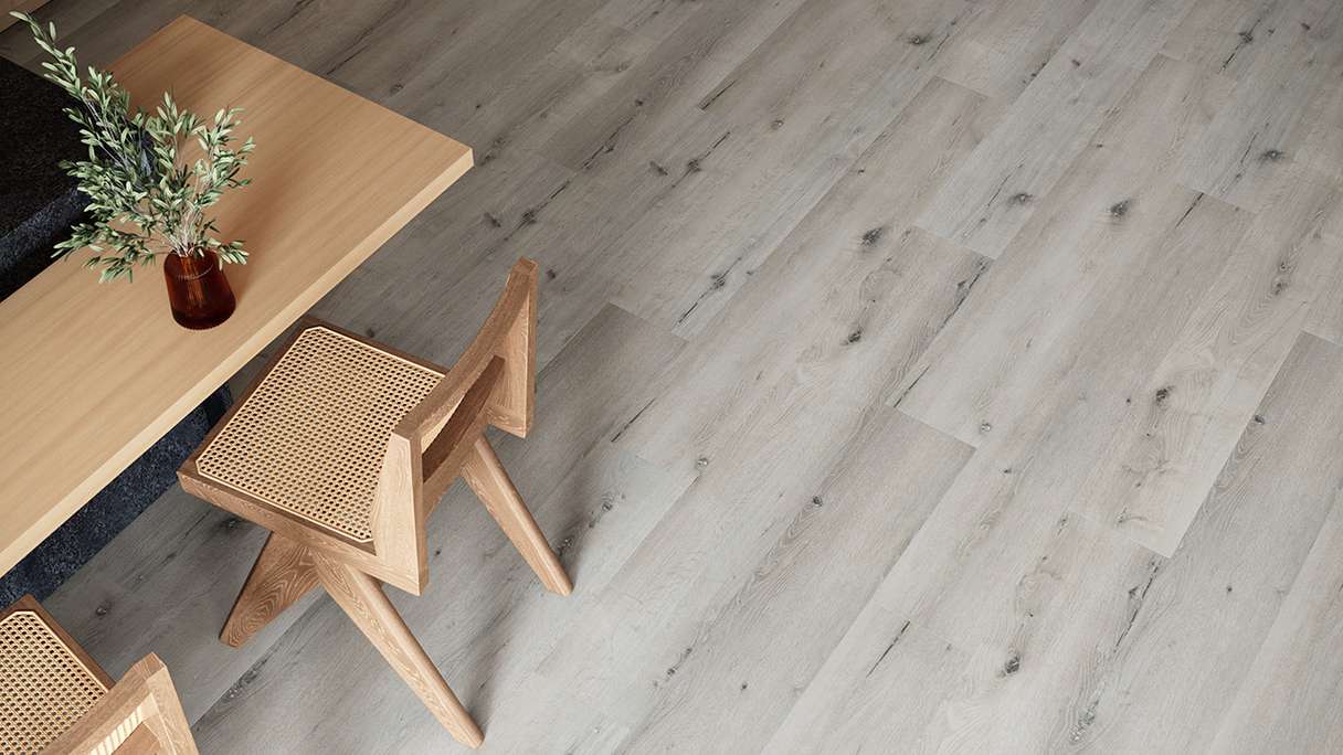 planeo WPC click vinyl - PUREtec MAX 70 EIR Light Grey Oak | Impact sound insulation integrated (RP-A50-5)